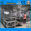 Aluminum portable choral stage